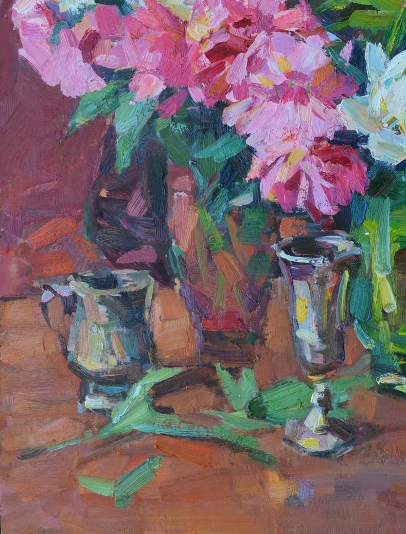 Oil painting Peonies Tepeta Miacheslav - 4