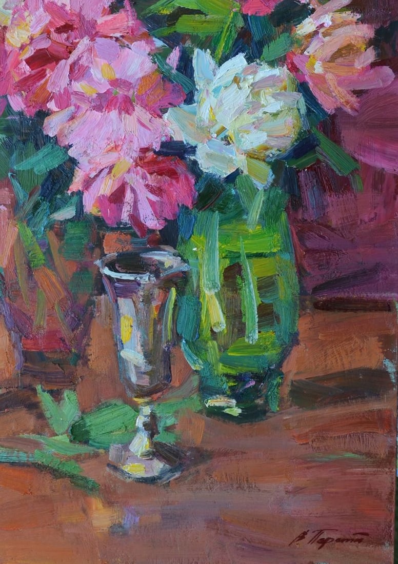 Oil painting Peonies Tepeta Miacheslav - 5