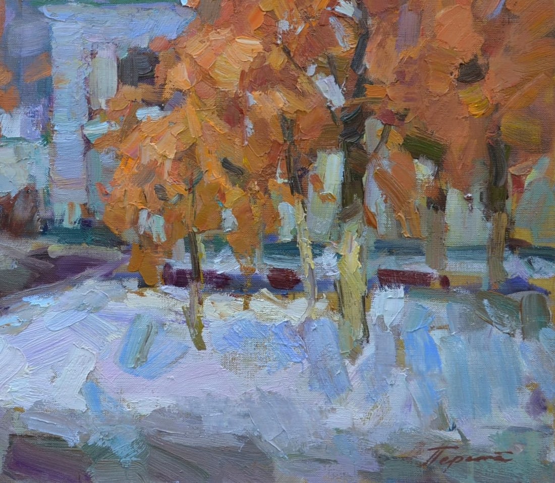 Oil painting Frosty morning Tepeta Miacheslav - 4