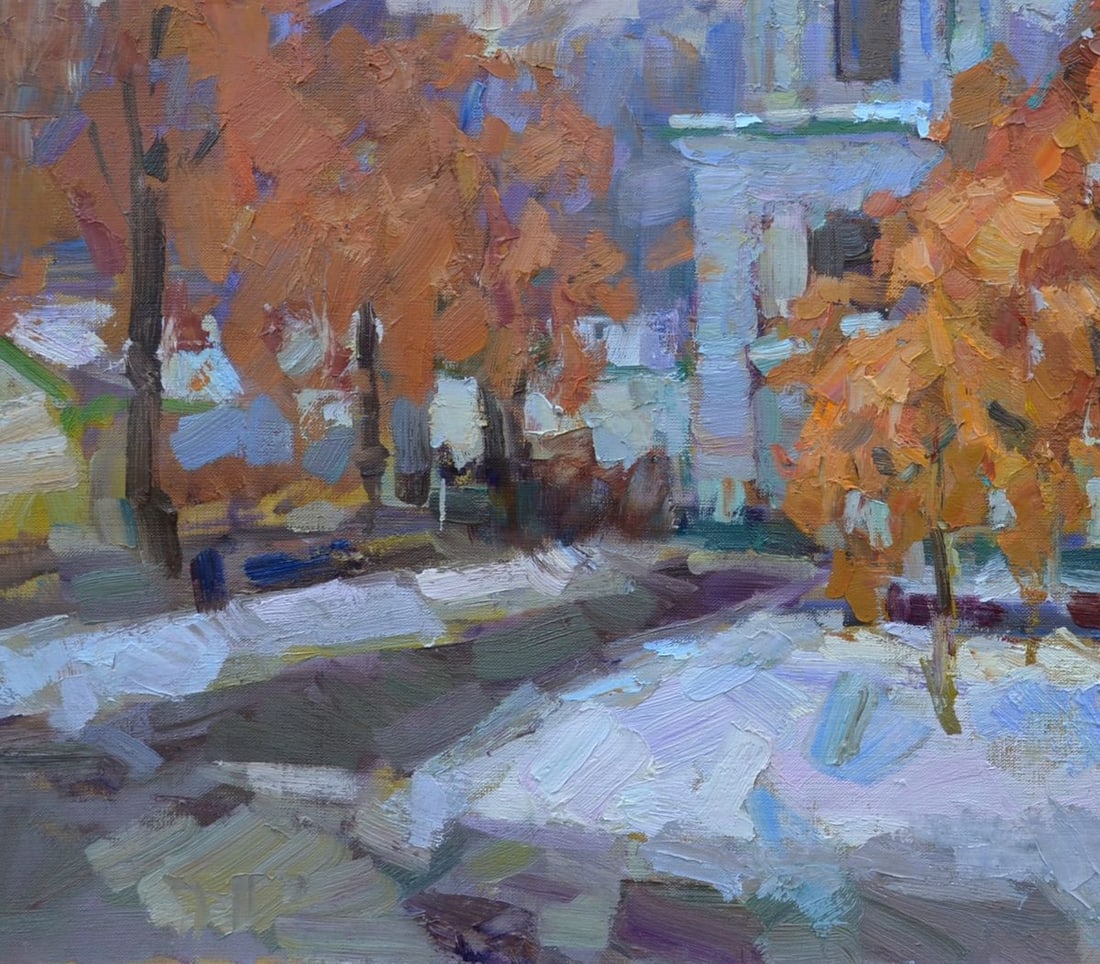 Oil painting Frosty morning Tepeta Miacheslav - 5