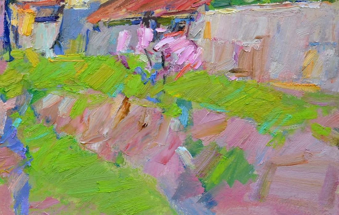 Oil painting Spring in the mountains Vyacheslav Pereta - 5