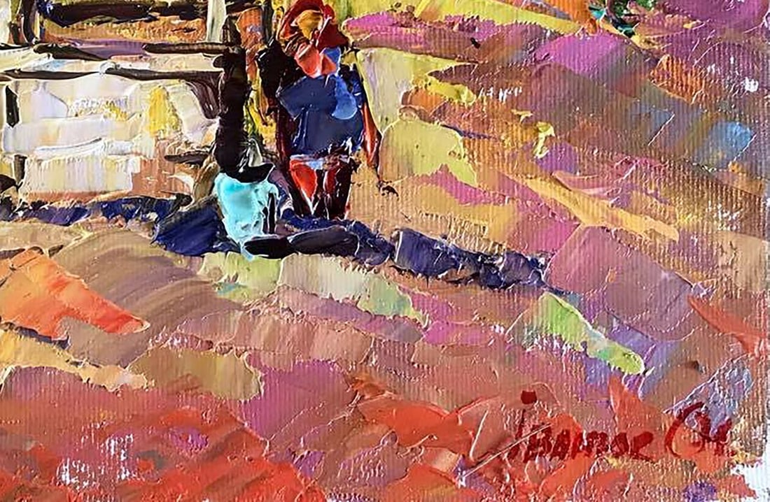 Oil painting Near the well Kalenyuk Alex - 5