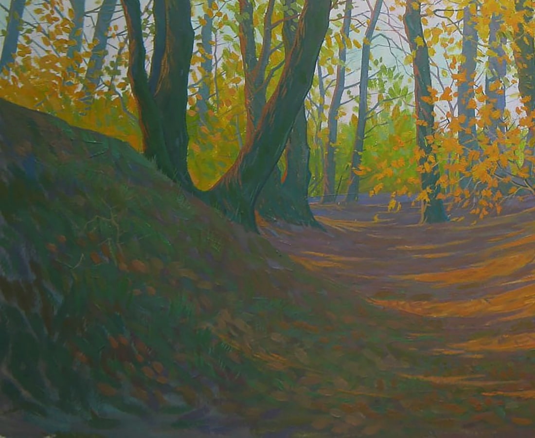Oil painting Autumn sunny day Valery Savenets - 3