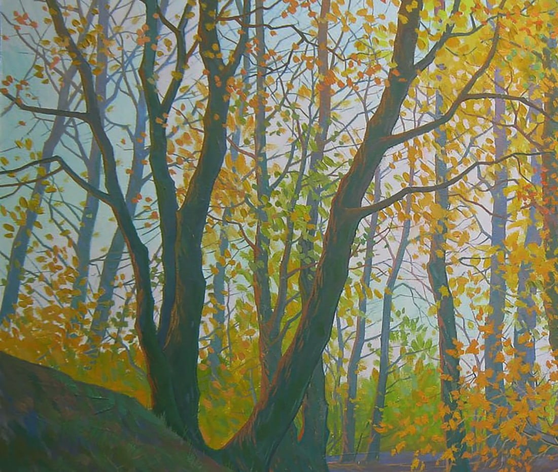 Oil painting Autumn sunny day Valery Savenets - 4