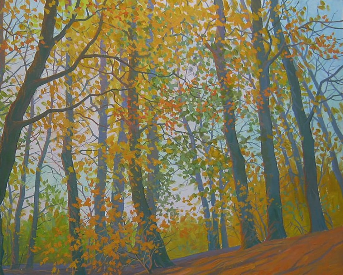 Oil painting Autumn sunny day Valery Savenets - 5