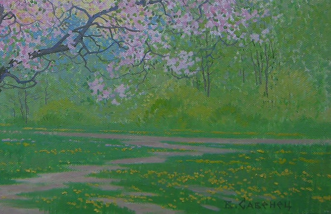 Oil painting Spring of fragrance and blossom Valery Savenets - 2