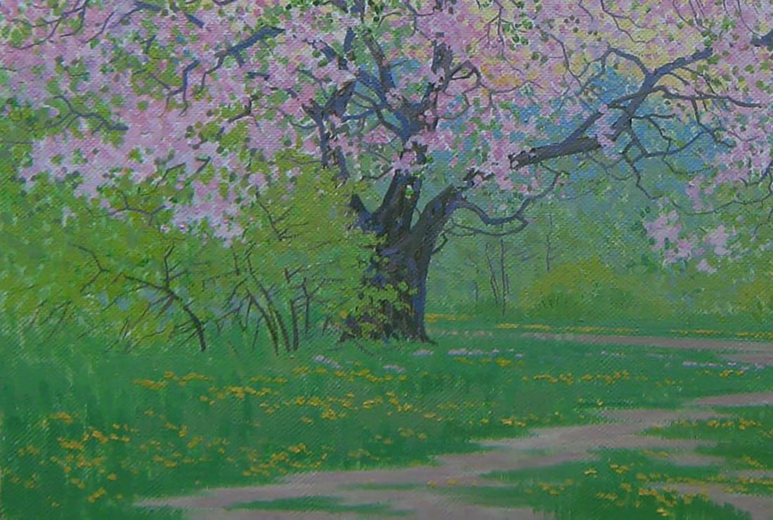 Oil painting Spring of fragrance and blossom Valery Savenets - 3