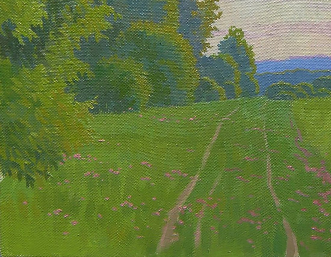 Oil painting Morning summer field Valery Savenets - 3