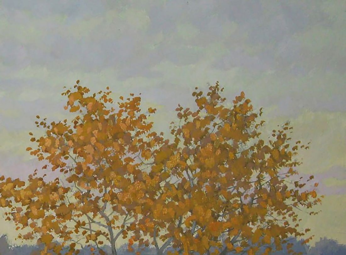 Oil painting Autumn evening in the fields Valery Savenets - 5