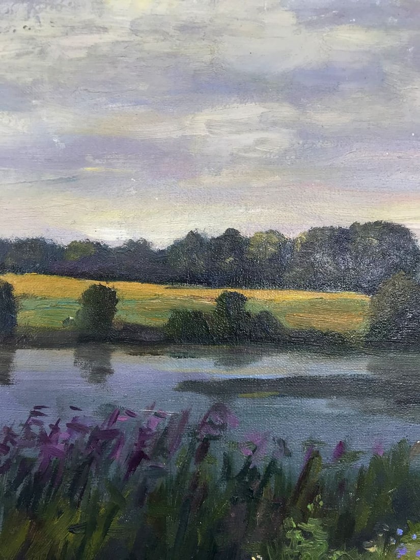 Oil painting The road over the river Boris Serdyuk - 4