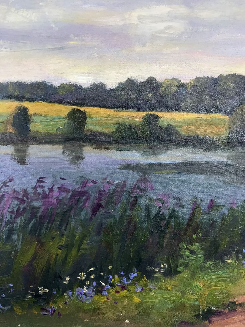 Oil painting The road over the river Boris Serdyuk - 5