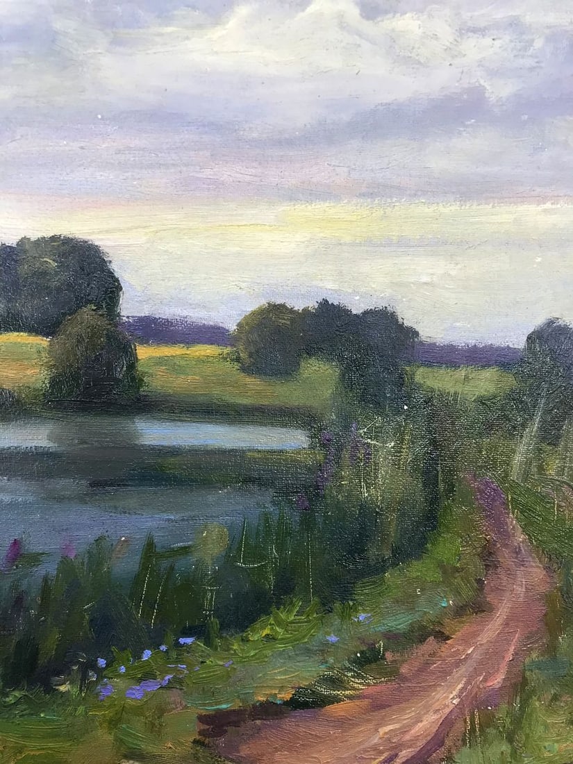 Oil painting The road over the river Boris Serdyuk - 8