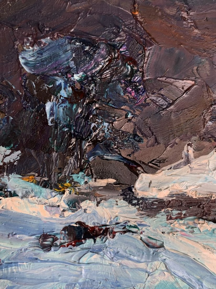 Oil painting Winter night Alexander Cherednichenko - 4