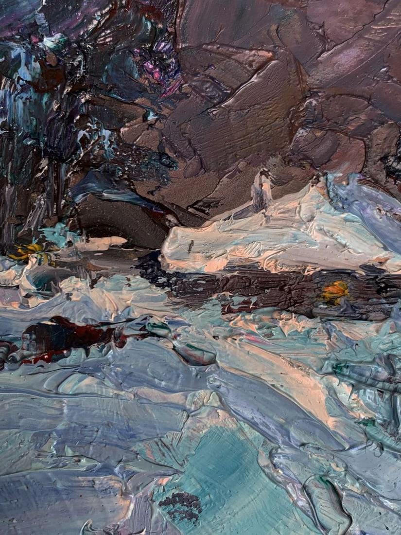 Oil painting Winter night Alexander Cherednichenko - 6