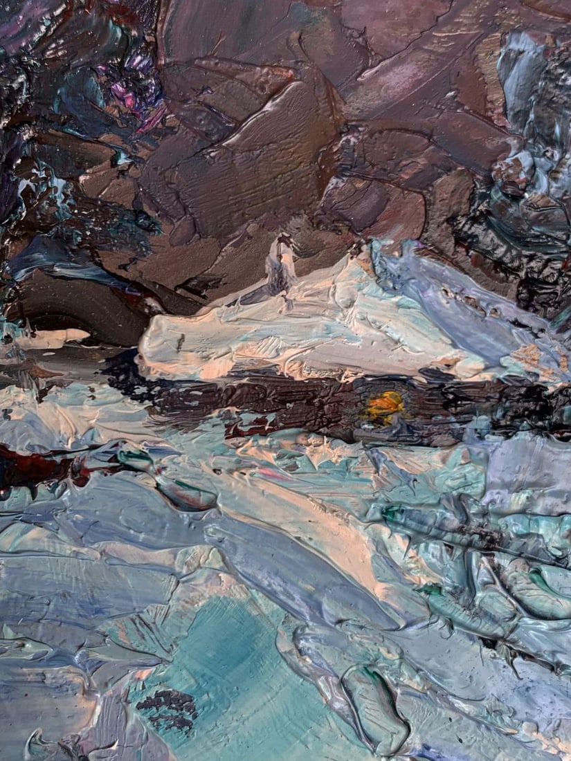 Oil painting Winter night Alexander Cherednichenko - 7