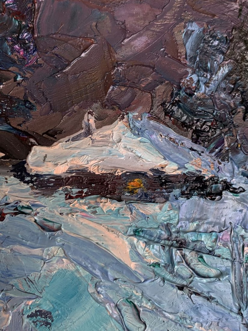 Oil painting Winter night Alexander Cherednichenko - 8