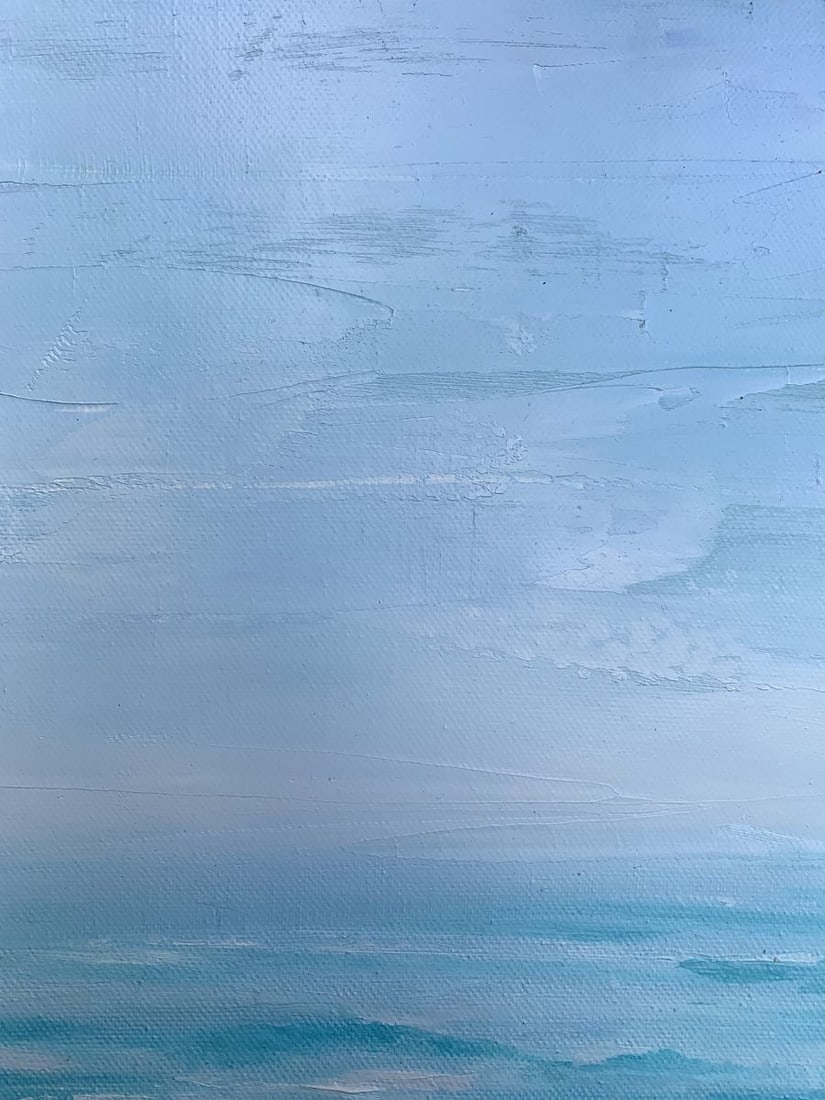 Oil painting Warm sea Tatyana Derdey - 4