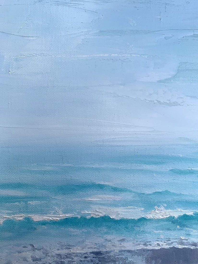 Oil painting Warm sea Tatyana Derdey - 5