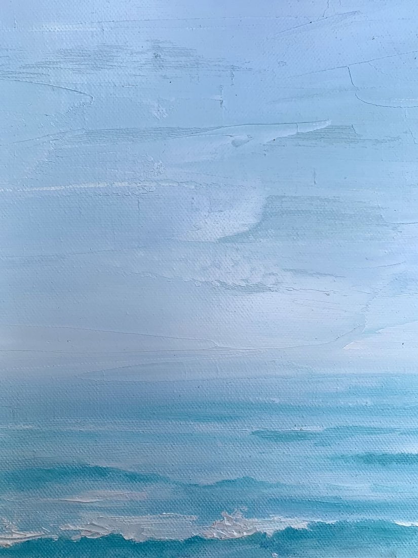 Oil painting Warm sea Tatyana Derdey - 6