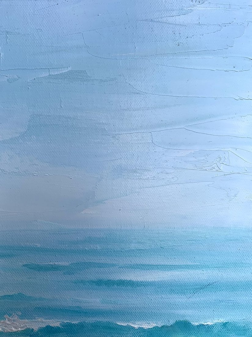 Oil painting Warm sea Tatyana Derdey - 9