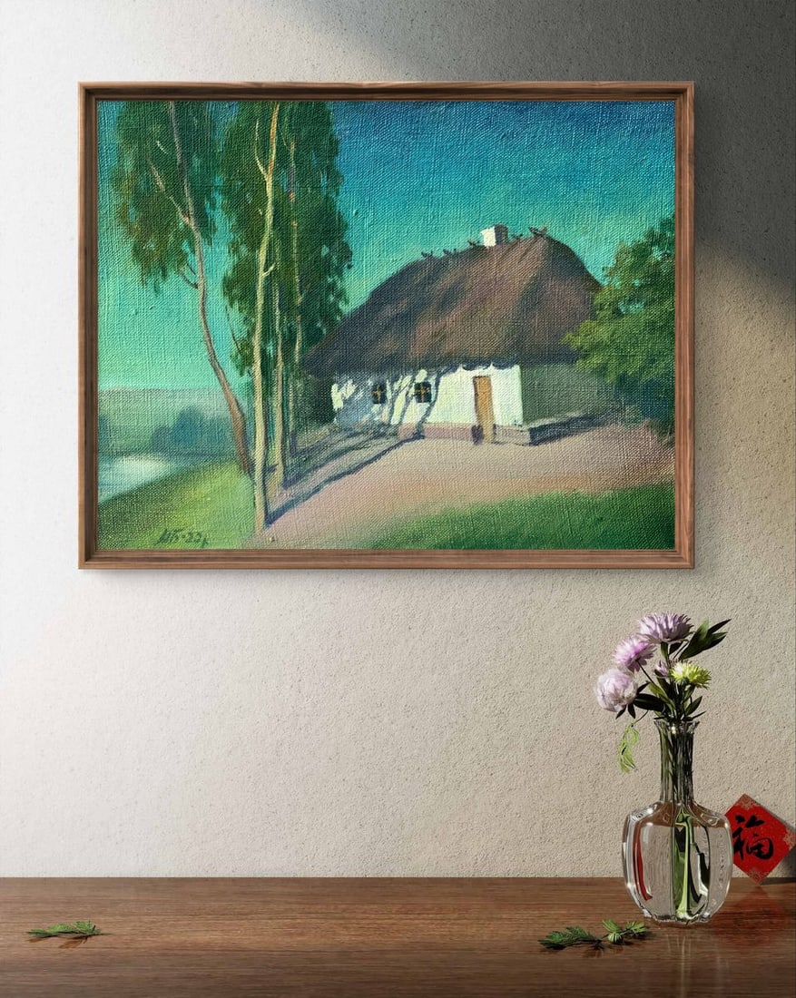 Oil painting Green Night Mykhailo Burdylo - 2