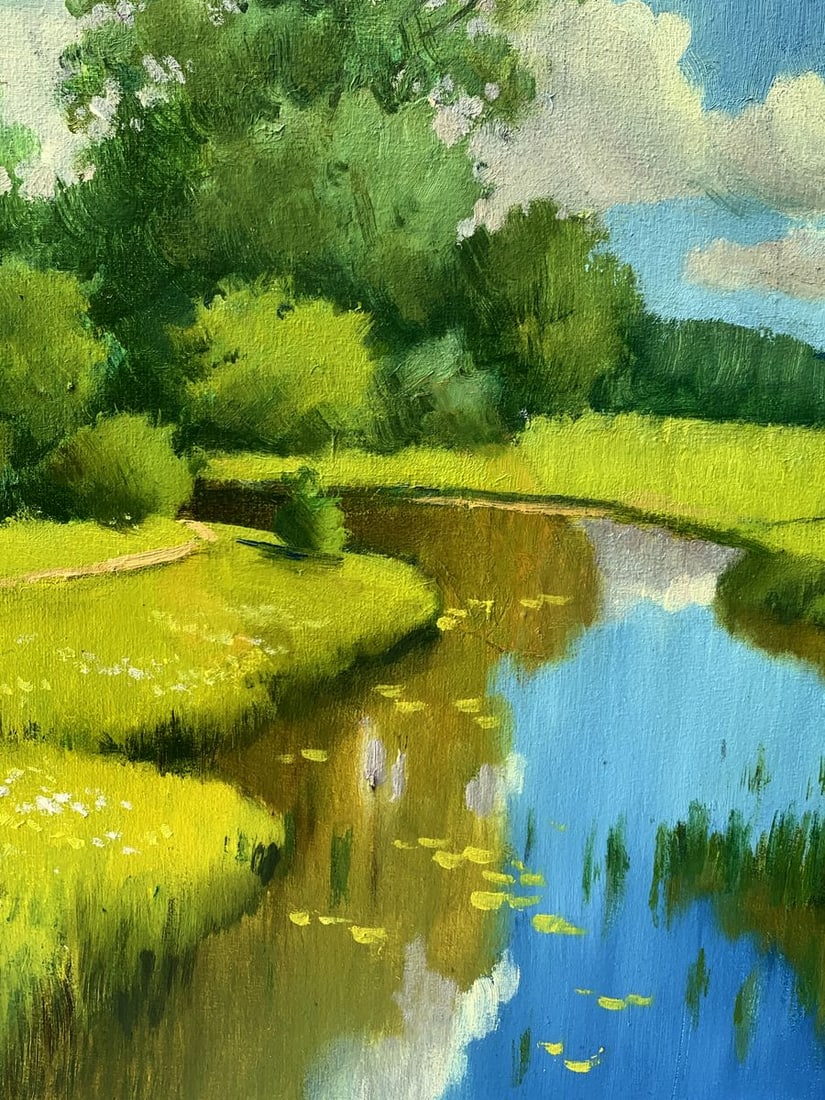 Oil painting Hot summer days Mykhailo Burdylo - 8