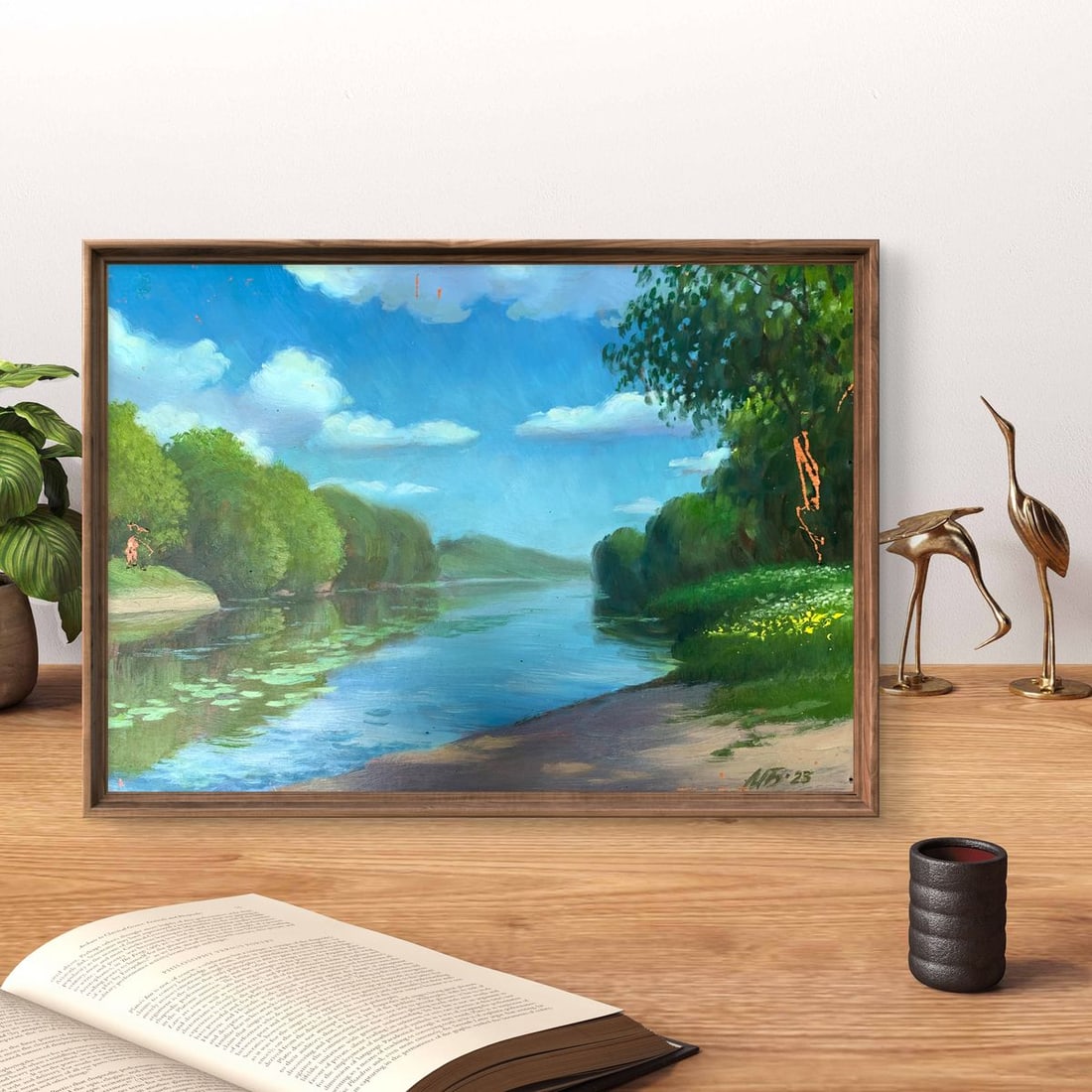 Oil painting Bright summer day Mykhailo Burdylo - 2