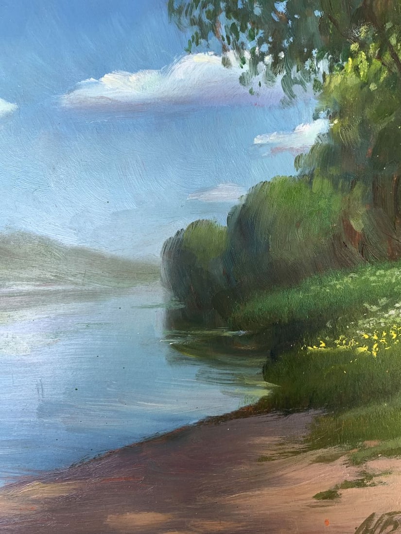 Oil painting Bright summer day Mykhailo Burdylo - 8