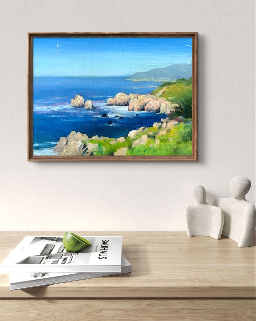 Oil painting Clear day at the coast Mykhailo Burdylo - 2