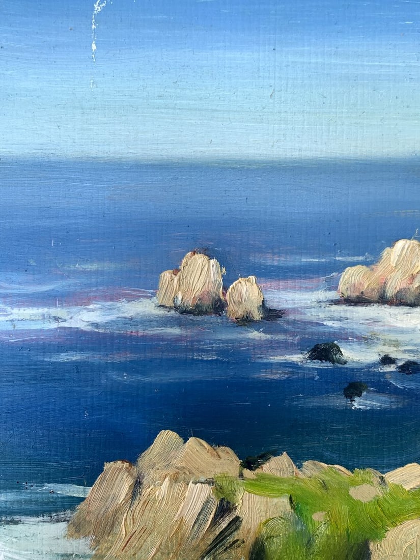 Oil painting Clear day at the coast Mykhailo Burdylo - 4