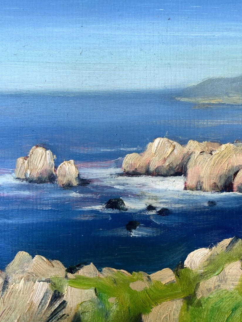 Oil painting Clear day at the coast Mykhailo Burdylo - 5