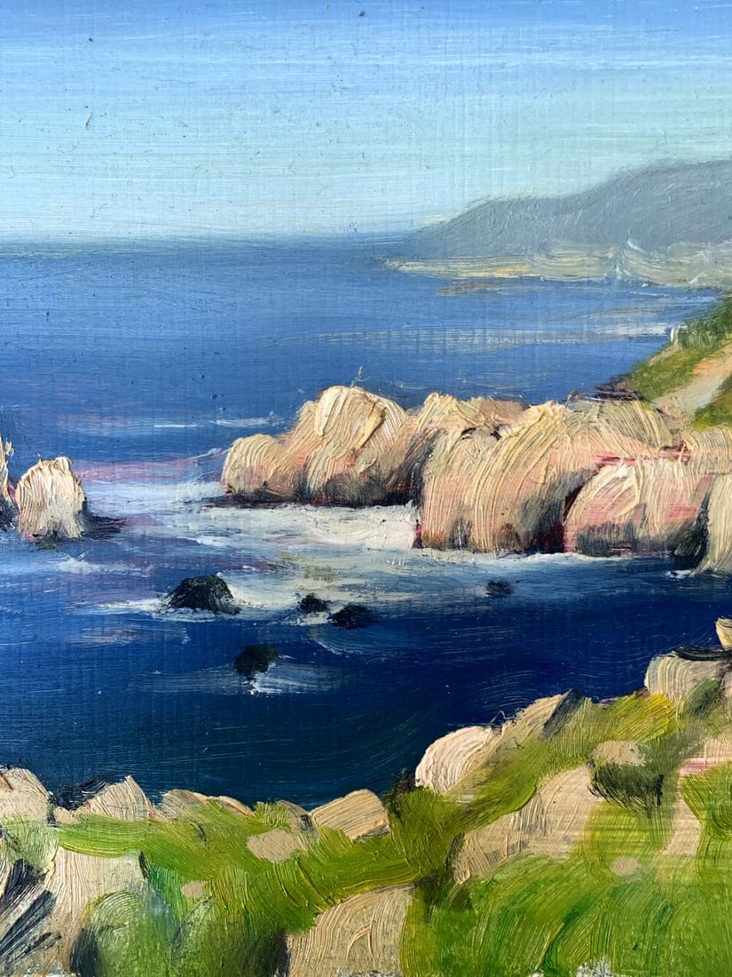 Oil painting Clear day at the coast Mykhailo Burdylo - 6