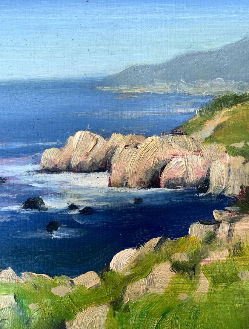 Oil painting Clear day at the coast Mykhailo Burdylo - 7