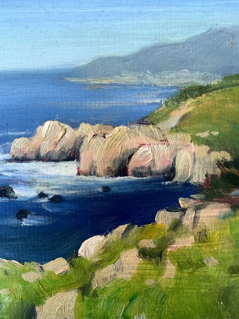 Oil painting Clear day at the coast Mykhailo Burdylo - 8