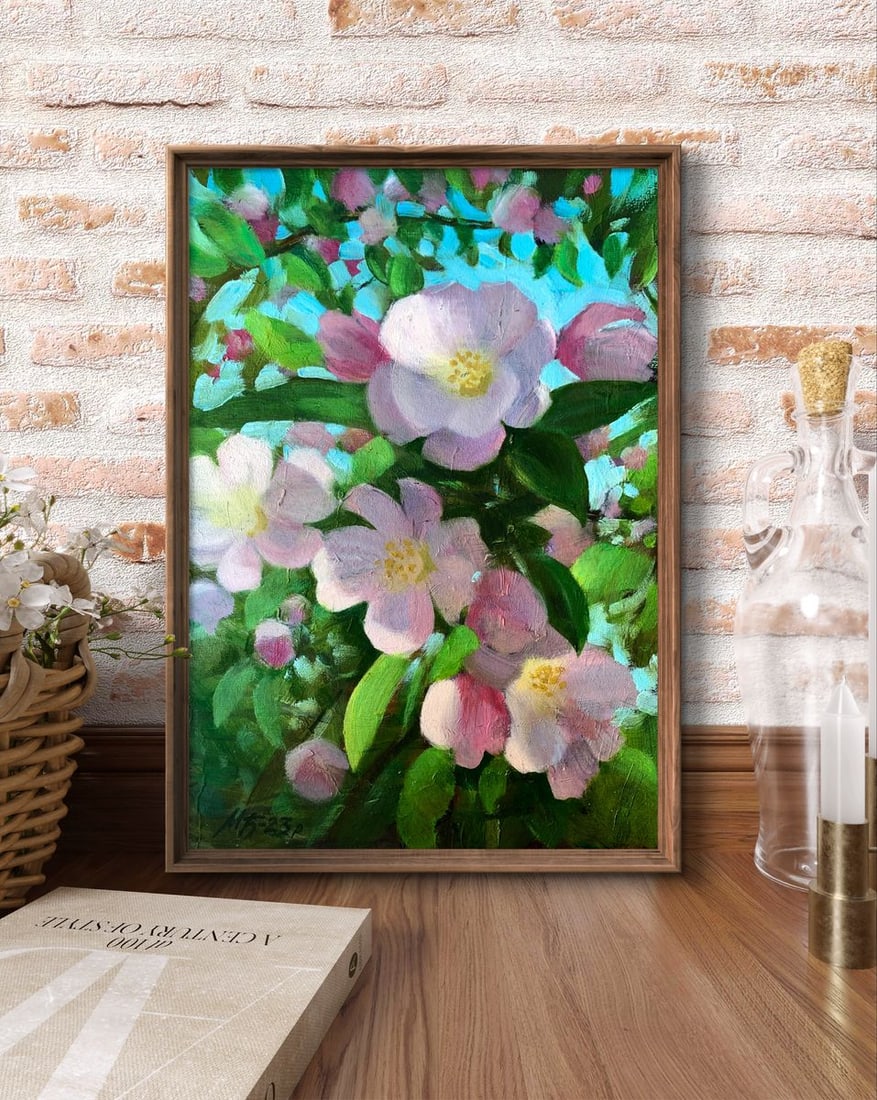 Oil painting Flowers have blossomed Mykhailo Burdylo - 2