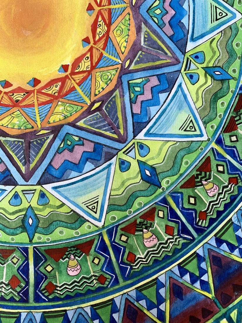 Watercolor painting Sun of joy Ivanna Yanchuk - 10