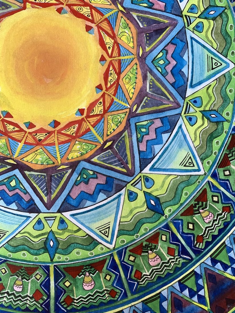 Watercolor painting Sun of joy Ivanna Yanchuk - 7