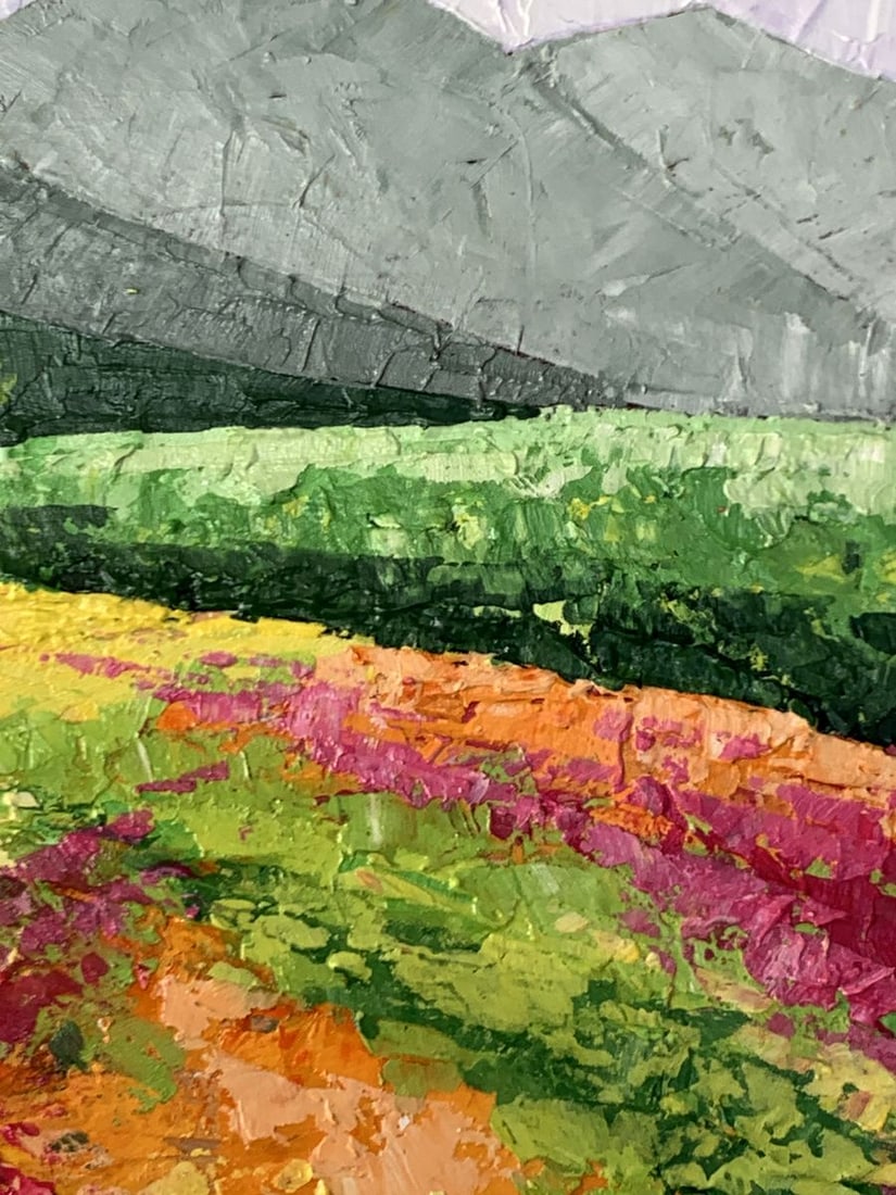 Oil painting Road to the mountains V. Zadorozhnya - 11