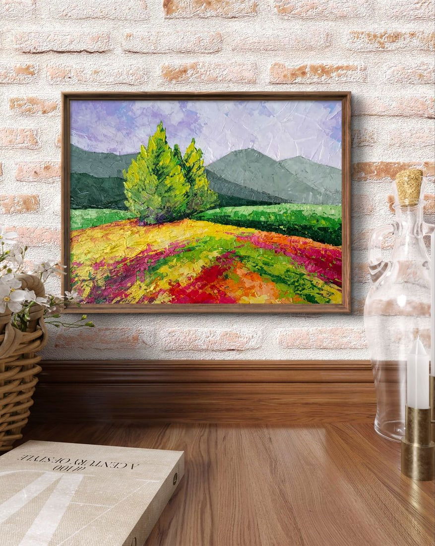 Oil painting Road to the mountains V. Zadorozhnya - 2