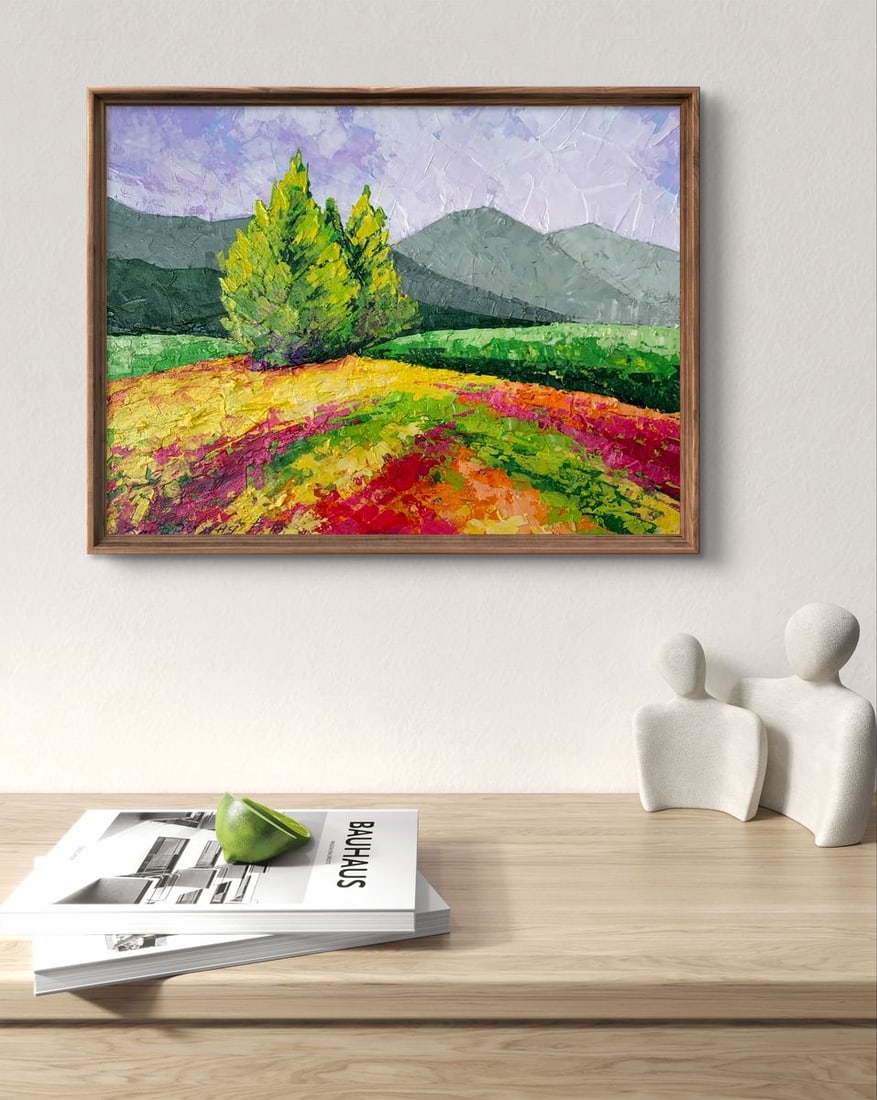 Oil painting Road to the mountains V. Zadorozhnya - 3