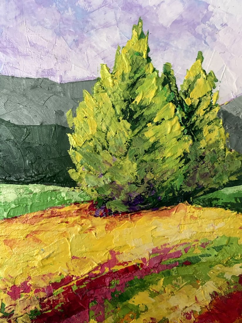 Oil painting Road to the mountains V. Zadorozhnya - 4