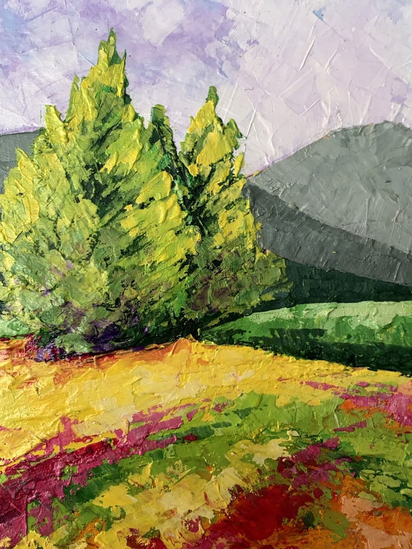 Oil painting Road to the mountains V. Zadorozhnya - 5