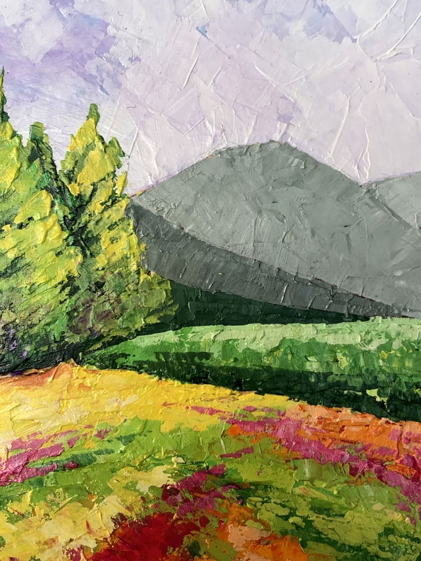 Oil painting Road to the mountains V. Zadorozhnya - 6