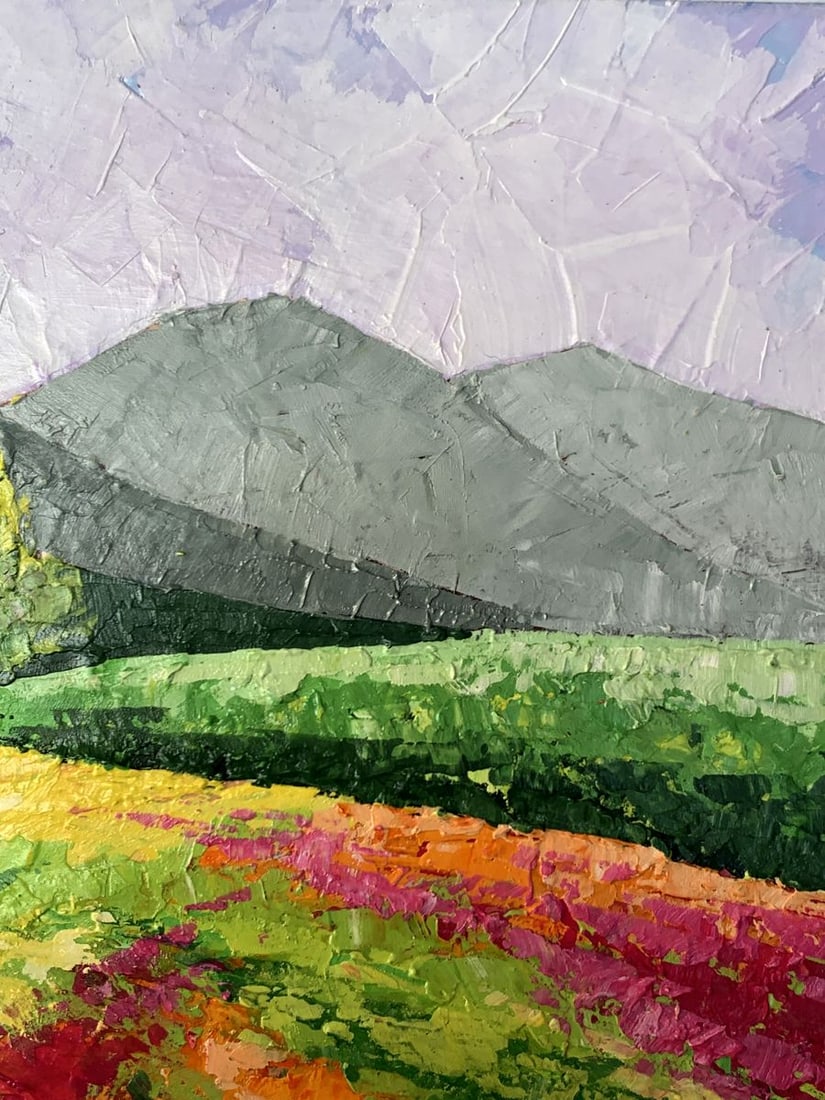 Oil painting Road to the mountains V. Zadorozhnya - 8