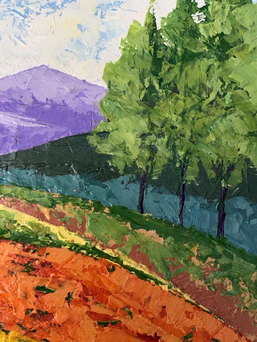 Oil painting Far away in the mountains V. Zadorozhnya - 10