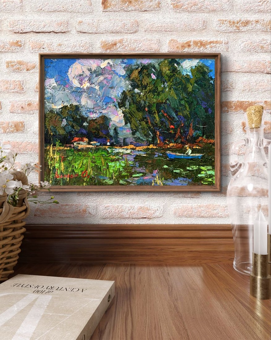 Oil painting Boating holidays Kalenyuk Alex - 3