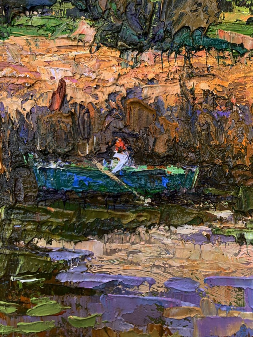 Oil painting Among the reeds Oksana Ivanyuk - 7