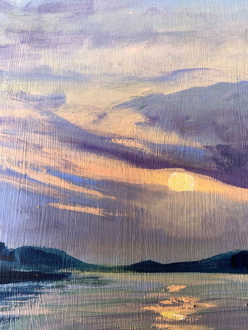 Oil painting The sun behind the clouds Valentina Simashchuk - 4