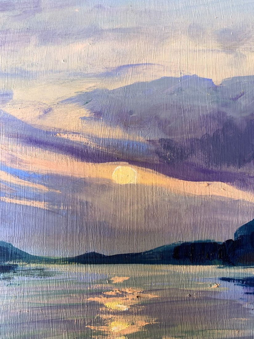 Oil painting The sun behind the clouds Valentina Simashchuk - 5