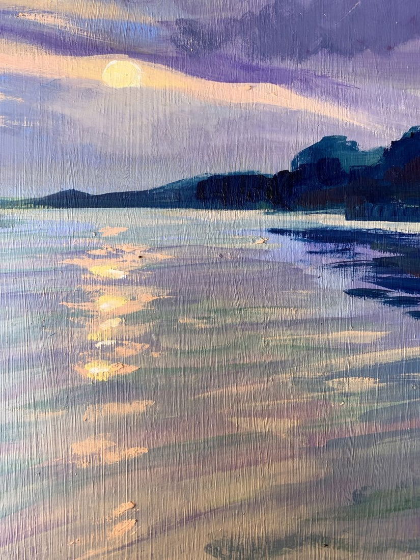 Oil painting The sun behind the clouds Valentina Simashchuk - 8